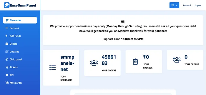 EasySMMPanel.com Panel Image