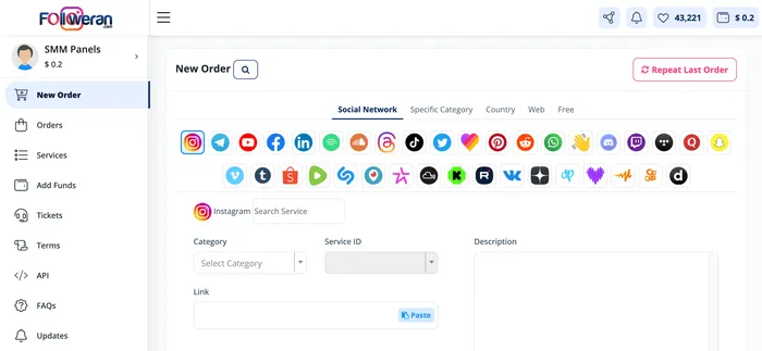 Followeran.com Panel Image