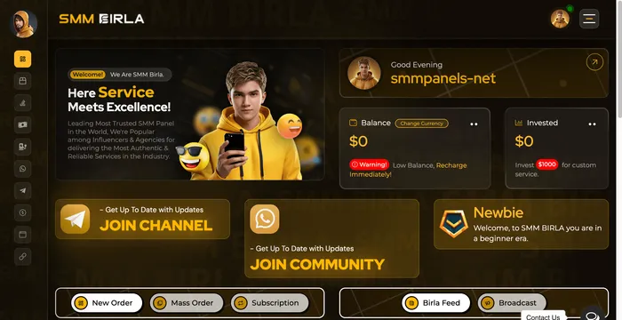 SMMBirla.com Panel Image