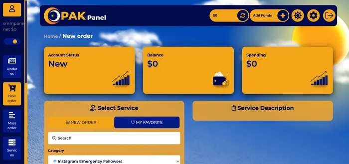 SMMPakPanel.com Panel Image