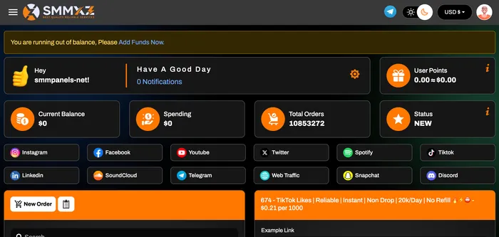 SMMXZ.com Panel Image