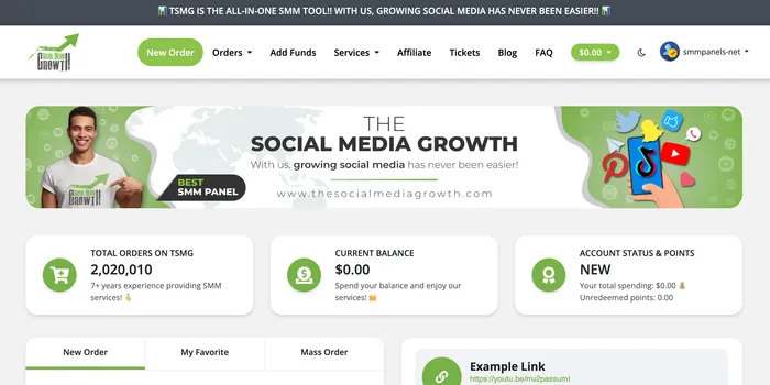 TheSocialMediaGrowth.com Panel Image